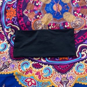 black bandeau top